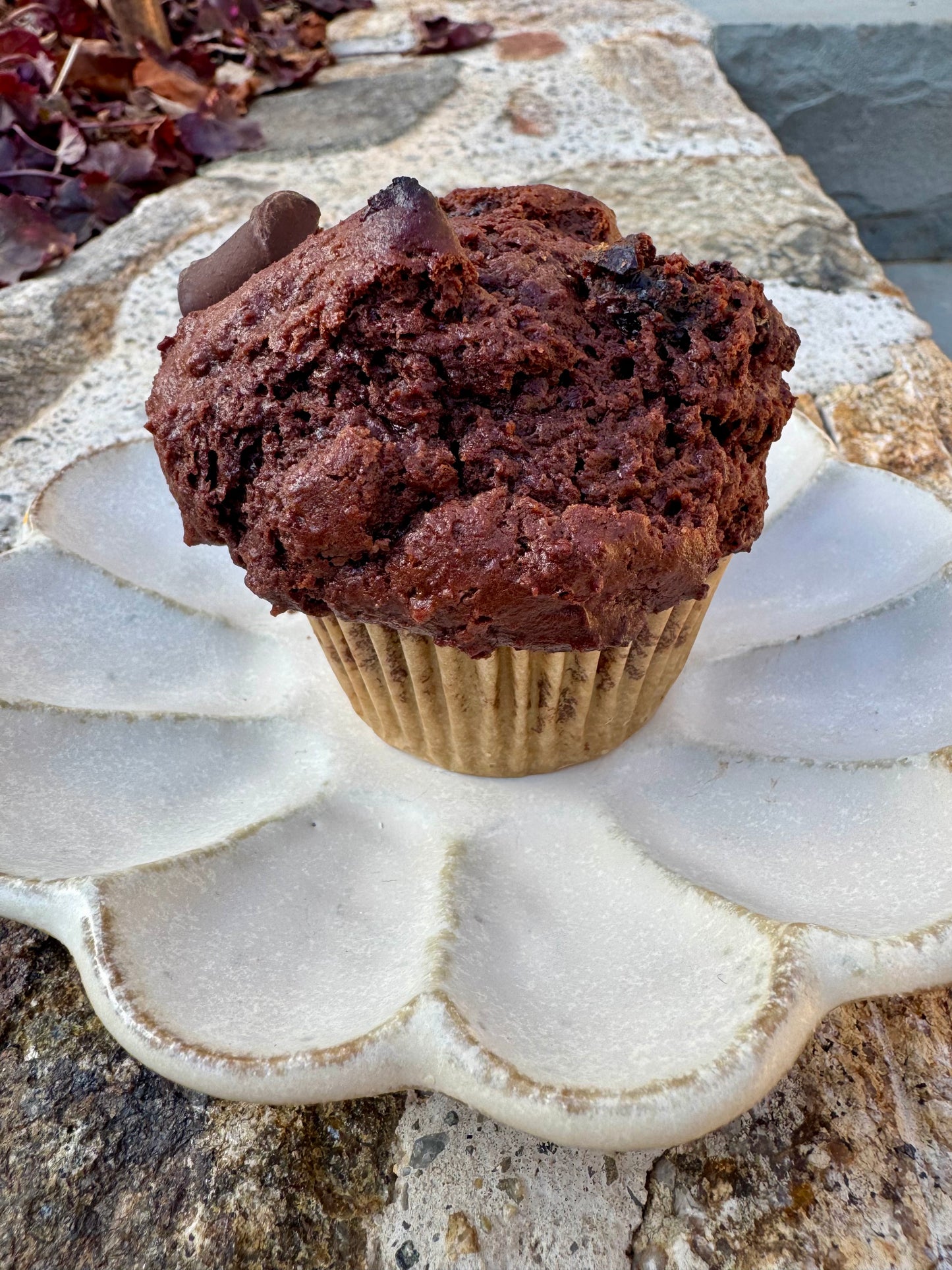 Chocolate Cherry Chunk Muffin
