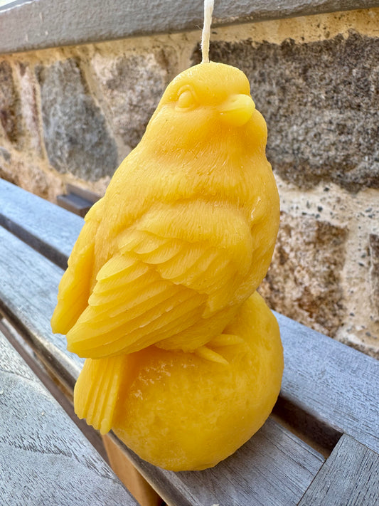 Beeswax Bird Candle