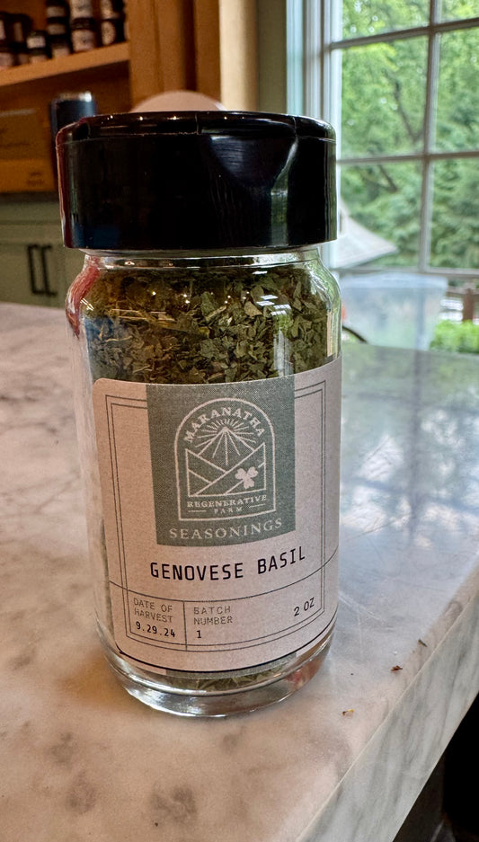 Dried Genovese Basil Leaves