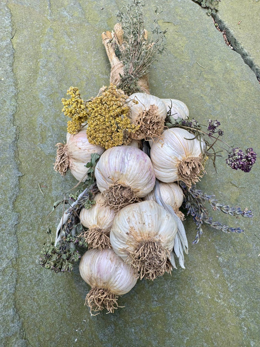 Floral Garlic Braid