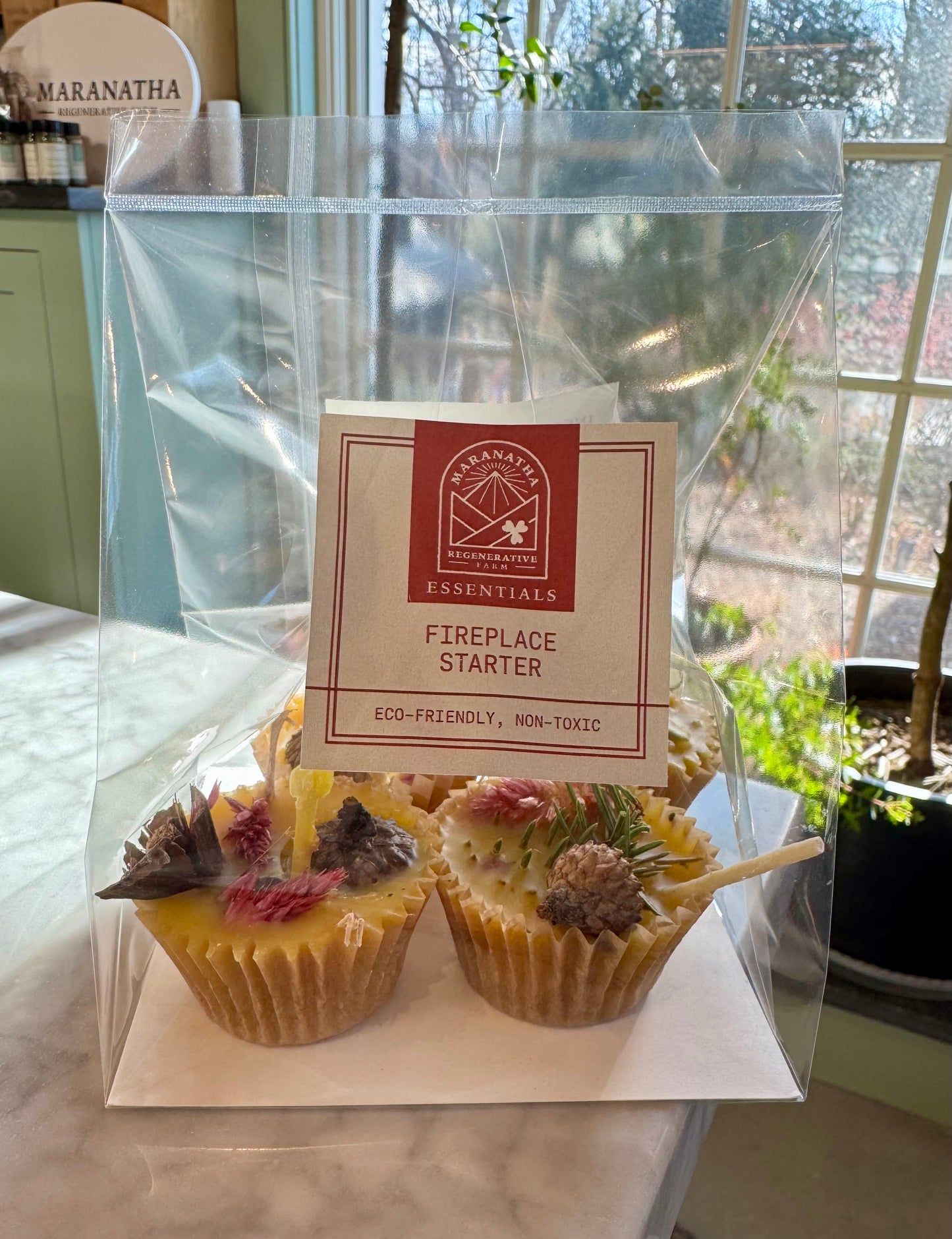 Beeswax Fire place starter Pack of 4