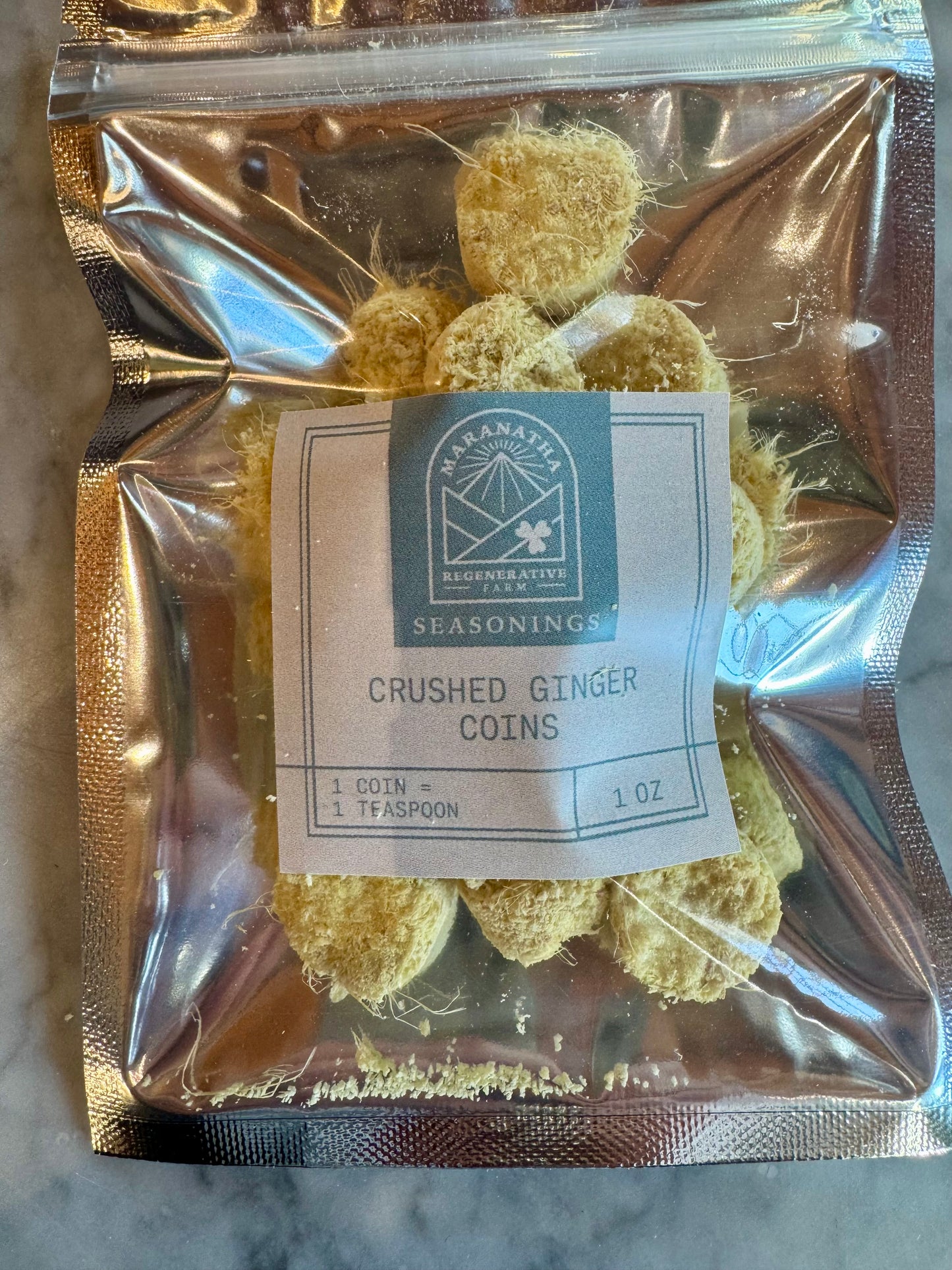 Crushed Ginger Coins