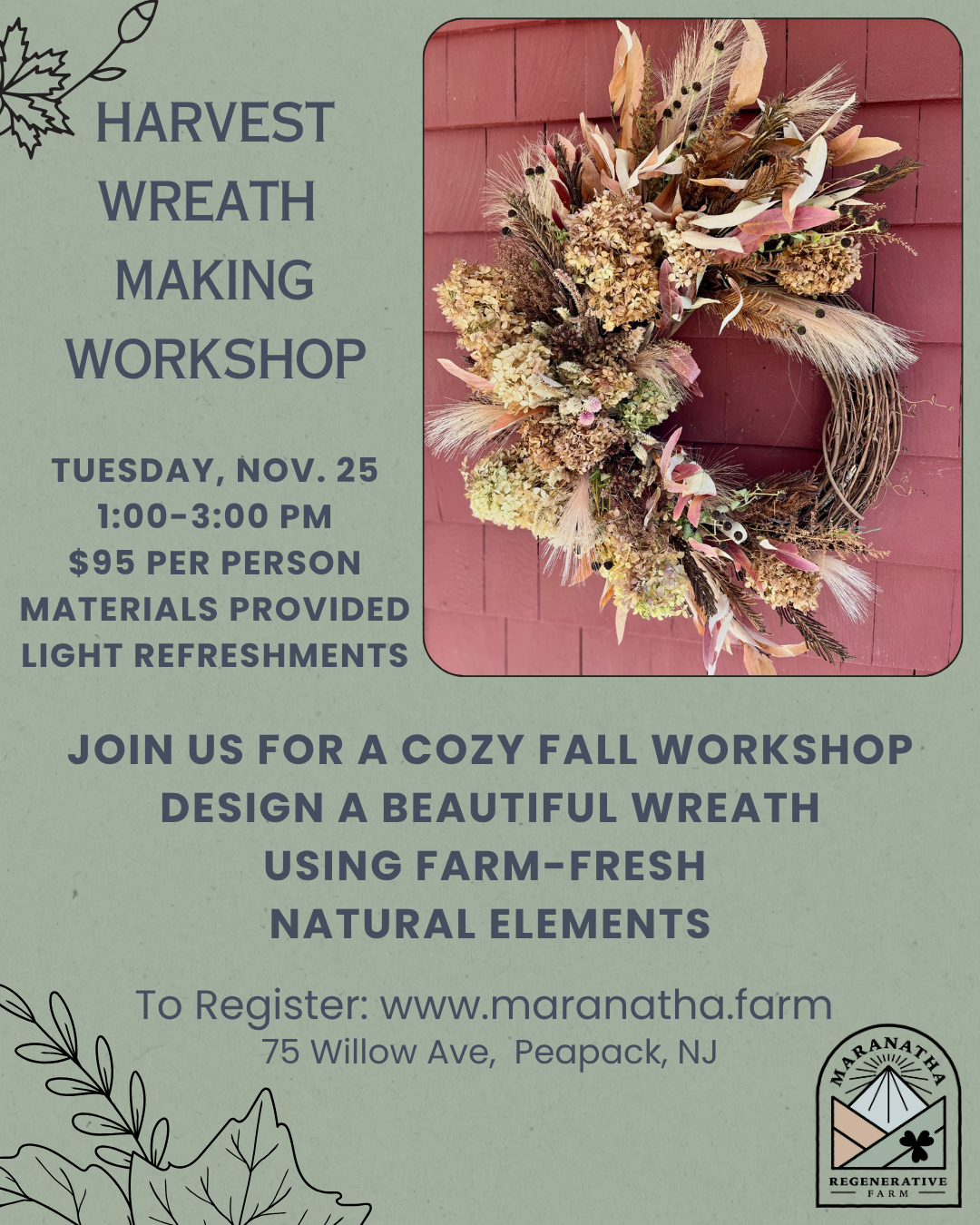 Harvest Wreath Making Workshop