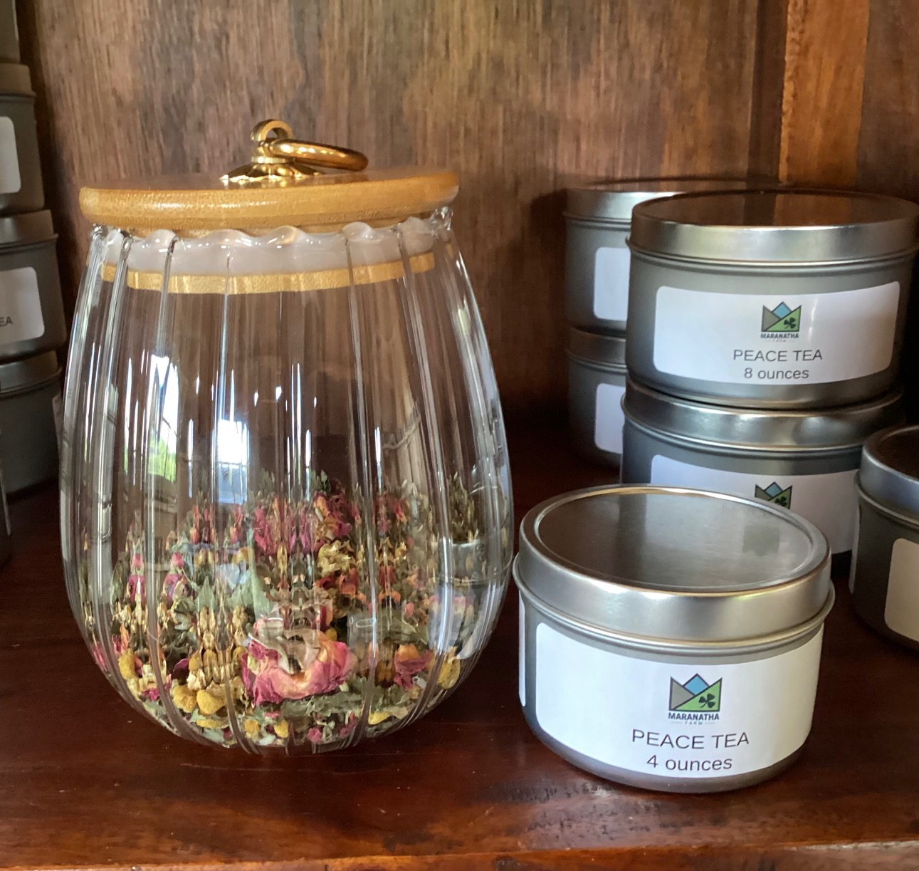 Bubble Glass Tea Storage Jar