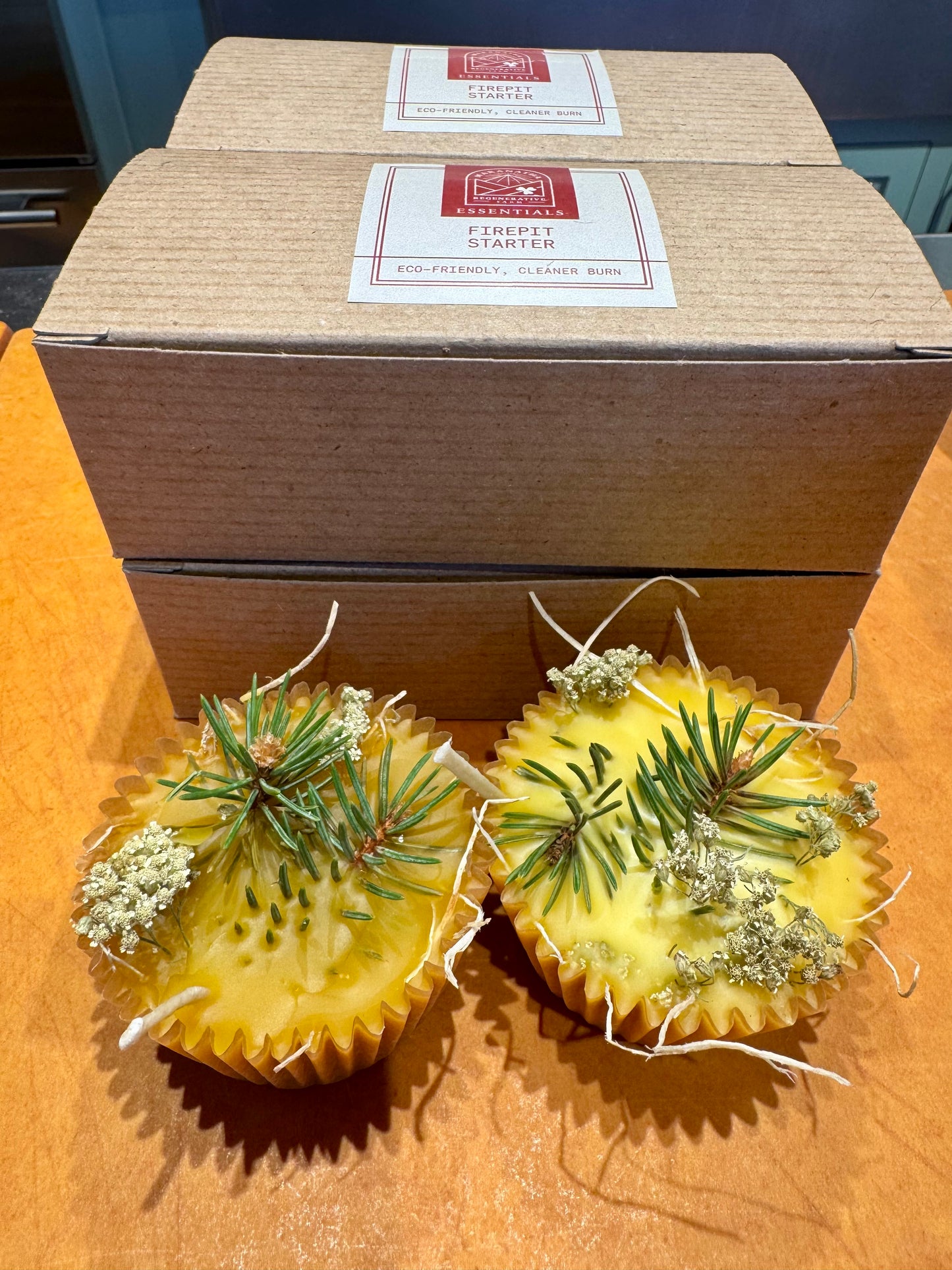 Beeswax Fire Pit Starter - 2 Pieces