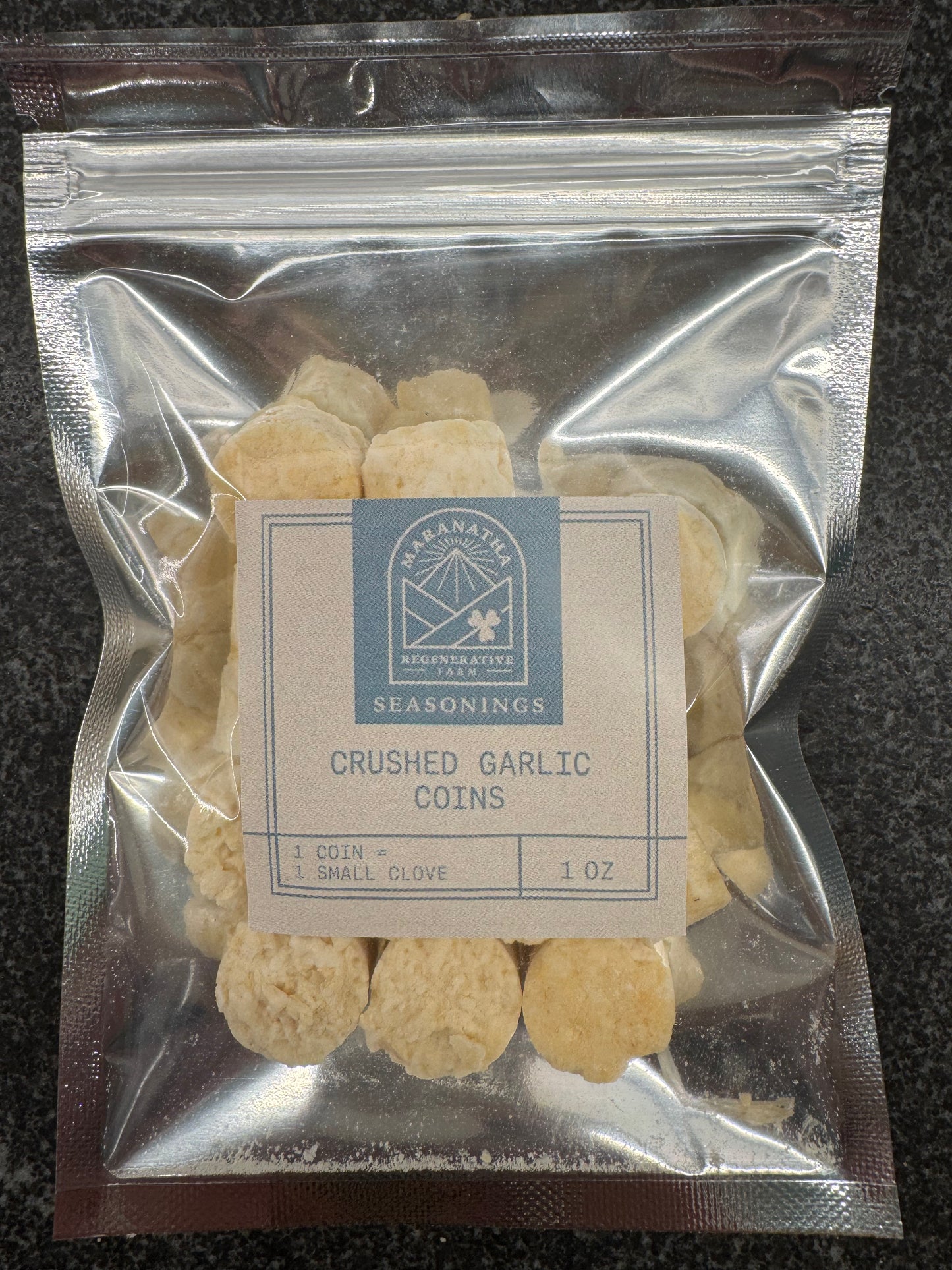 Chopped Garlic Coins