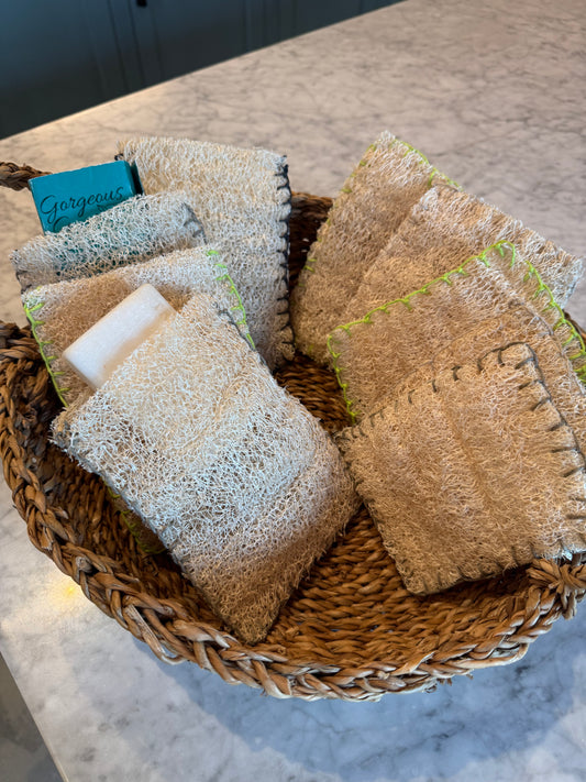 Loofah Sponge with Pocket For Soap