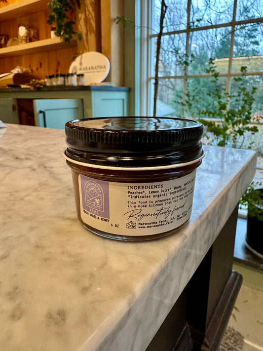 Peach Vanilla Honey Jam
