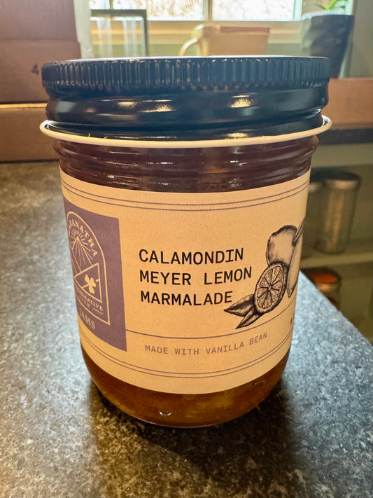 Calamondin-Meyer Lemon Marmalade with Vanilla Bean