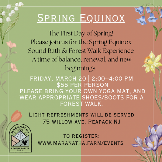 Spring Equinox Forest Farm Walk and Sound Bath